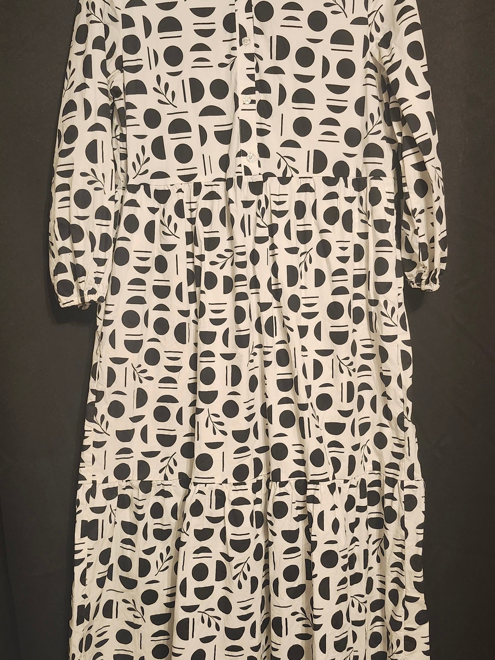 Rachel Zoe Black & White Polka Dot Button-Front Blouse